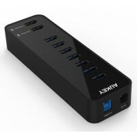 Aukey USB hub 7 портов + 2 умных порта для зарядки
