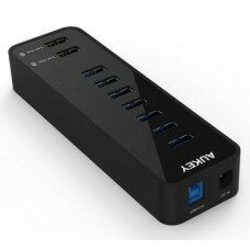 Aukey USB hub 7 портов + 2 умных порта для зарядки