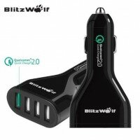 BlitzWolf BW-C5 - автомобильное зарядное устройство на 4 порта Quick Charge 2.0