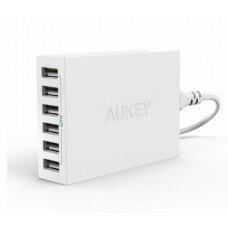 Aukey 6 портов USB зарядное устройство для телефонов и планшетов